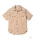 Lot No. SC39305 / COKE STRIPE WORK SHIRT with EMBROIDERED (SHORT SLEEVE)