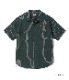 Lot No. SC39305 / COKE STRIPE WORK SHIRT with EMBROIDERED (SHORT SLEEVE)