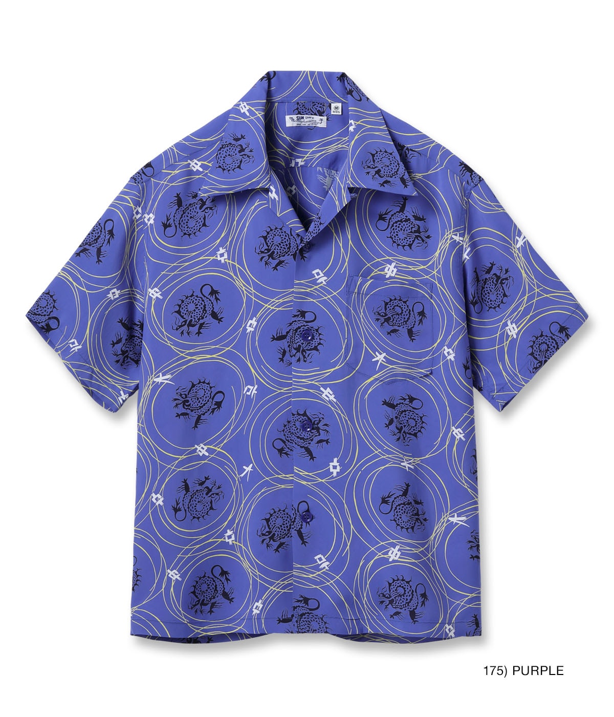 Lot No. SS39617 / RAYON HAWAIIAN SHIRT “DRAGON GRID” - SUN SURF