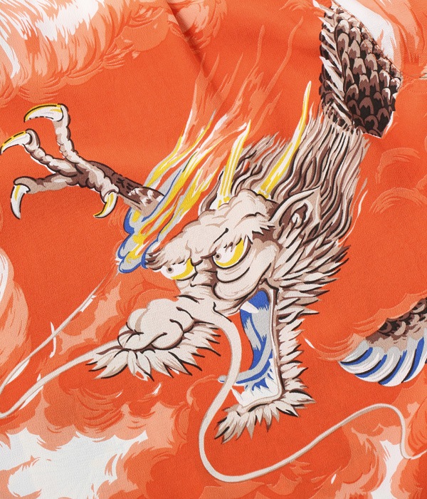 Lot No. SS38564 / RAYON HAWAIIAN SHIRT ��DRAGON��
