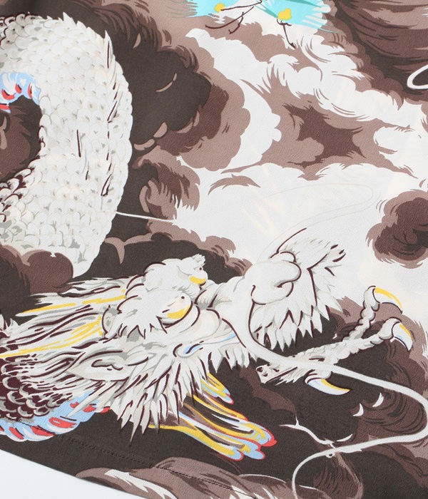 Lot No. SS38564 / RAYON HAWAIIAN SHIRT ��DRAGON��