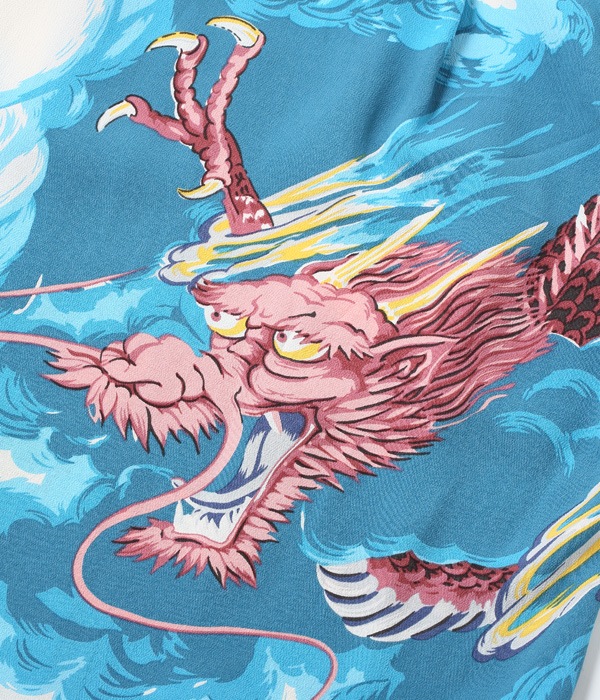 Lot No. SS38564 / RAYON HAWAIIAN SHIRT ��DRAGON��