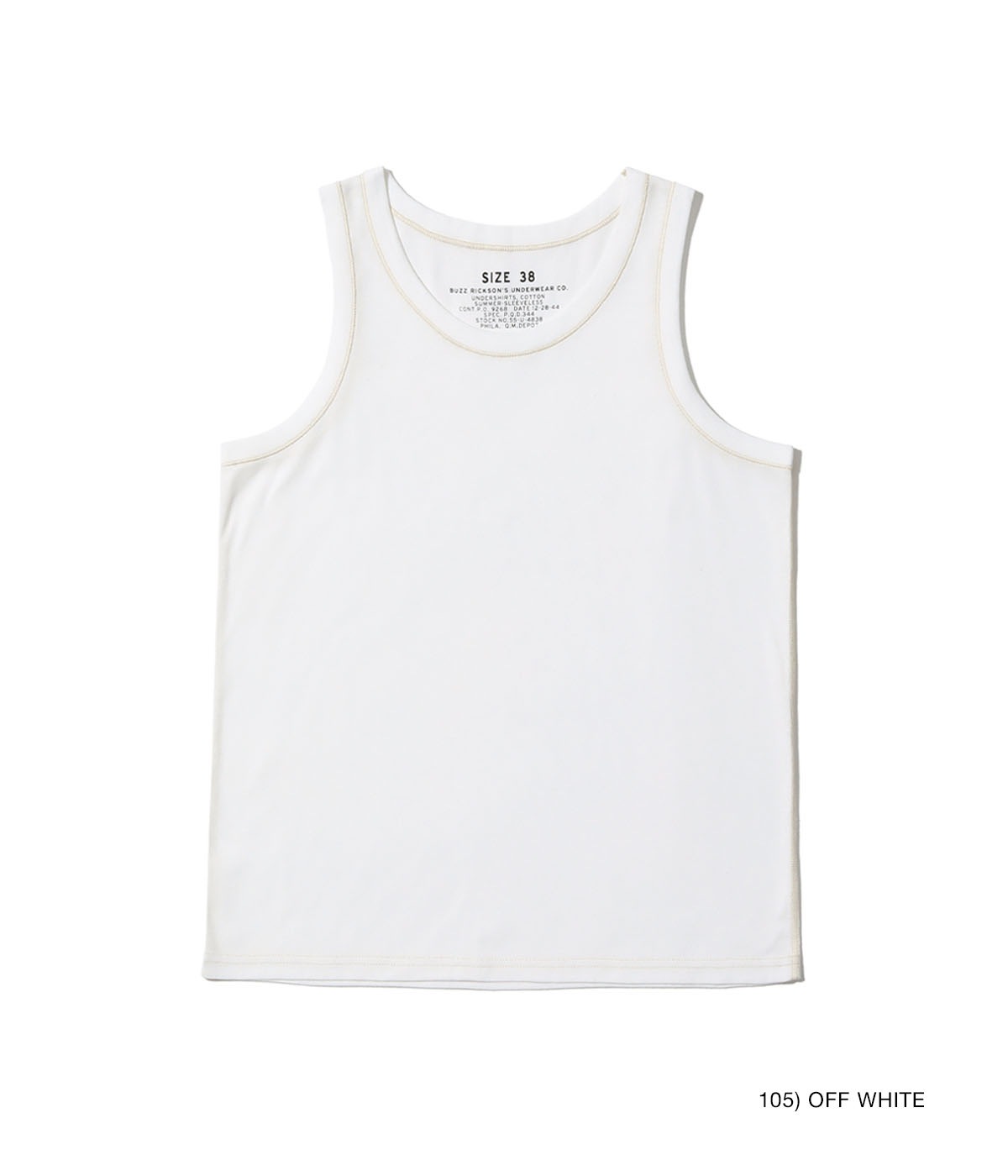 Lot No. BR79741 / UNDERSHIRTS, COTTON SUMMER-SLEEVELESS