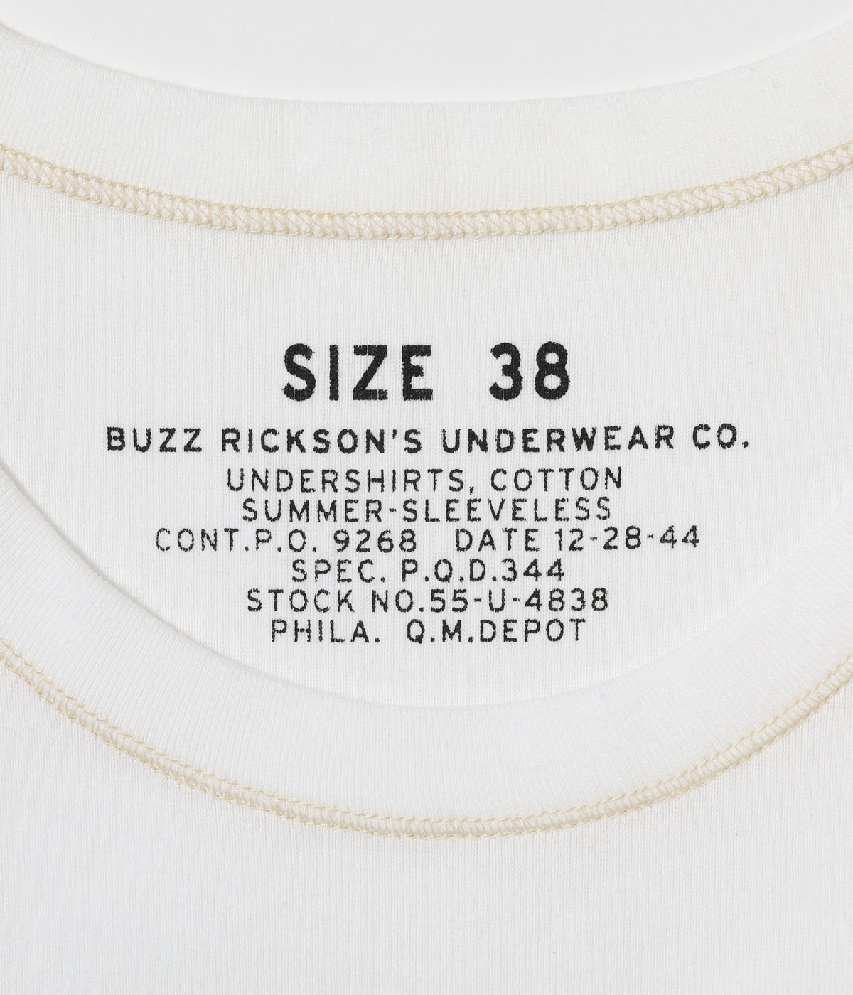 Lot No. BR79741 / UNDERSHIRTS, COTTON SUMMER-SLEEVELESS