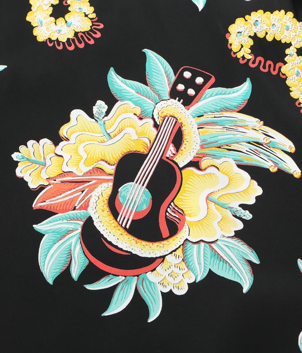 Lot No. SS38565 / RAYON HAWAIIAN SHIRT ��MACINTOSH UKULELE��