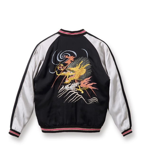 Lot No. TT14851-155 / Early 1950s Style Acetate Souvenir Jacket KOSHO & CO. Special Edition EAGLE  DRAGON (Reversible Side)