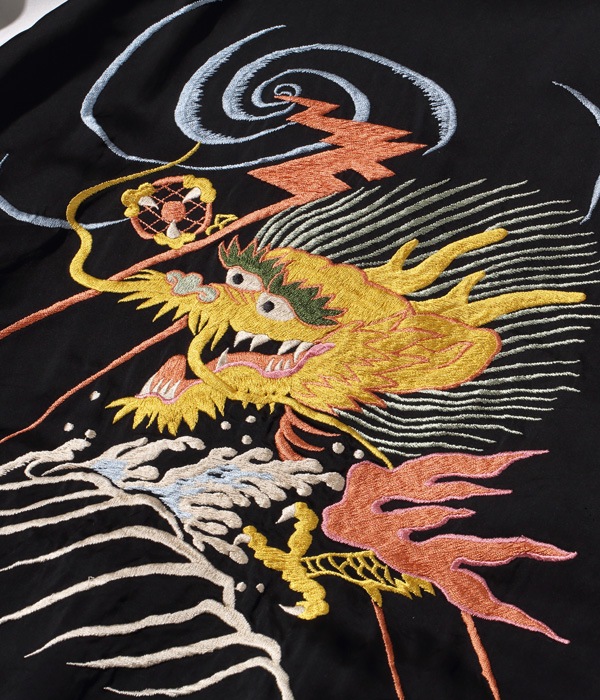 Lot No. TT14851-155 / Early 1950s Style Acetate Souvenir Jacket KOSHO & CO. Special Edition EAGLE  DRAGON (Reversible Side)