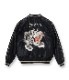 Lot No. TT15052-119 / Mid 1950s Style Acetate Souvenir Jacket ��TIGER HEAD�� �� ��CHEVY LOVER��