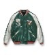Lot No. TT15052-119 / Mid 1950s Style Acetate Souvenir Jacket ��TIGER HEAD�� �� ��CHEVY LOVER��