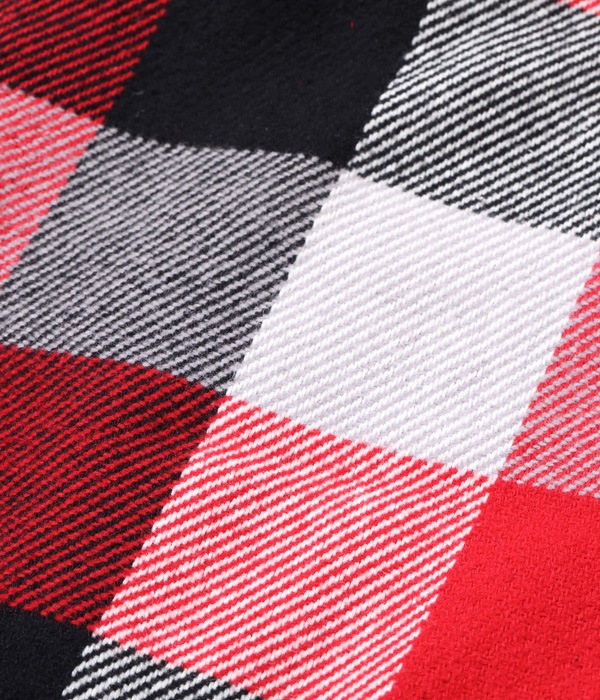 Lot No. SC15448 / 3-COLOR BLOCK CHECK HEAVY FLANNEL CPO JACKET