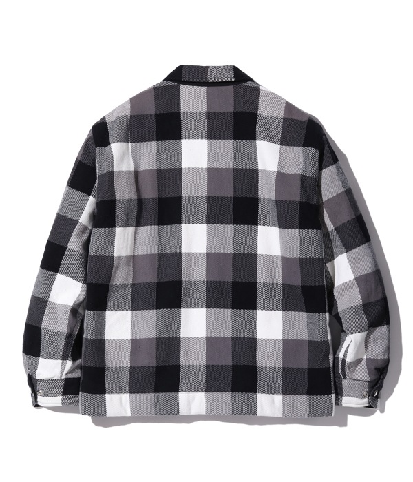 Lot No. SC15448 / 3-COLOR BLOCK CHECK HEAVY FLANNEL CPO JACKET