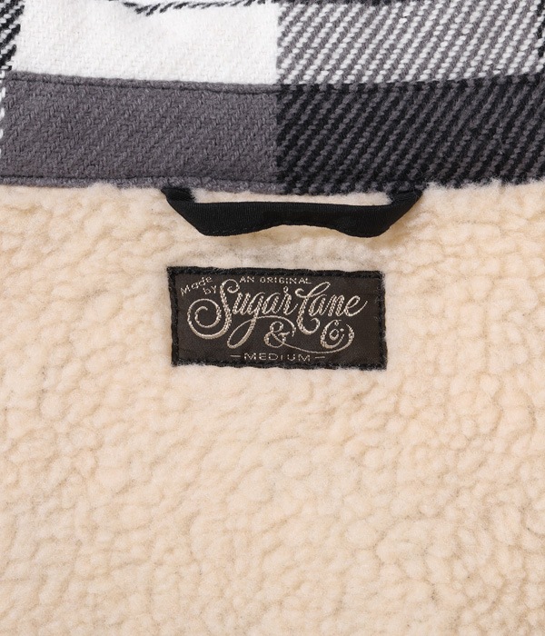 Lot No. SC15448 / 3-COLOR BLOCK CHECK HEAVY FLANNEL CPO JACKET