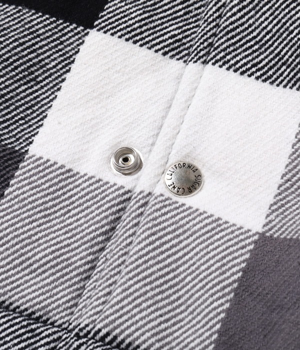 Lot No. SC15448 / 3-COLOR BLOCK CHECK HEAVY FLANNEL CPO JACKET