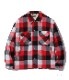 Lot No. SC15448 / 3-COLOR BLOCK CHECK HEAVY FLANNEL CPO JACKET