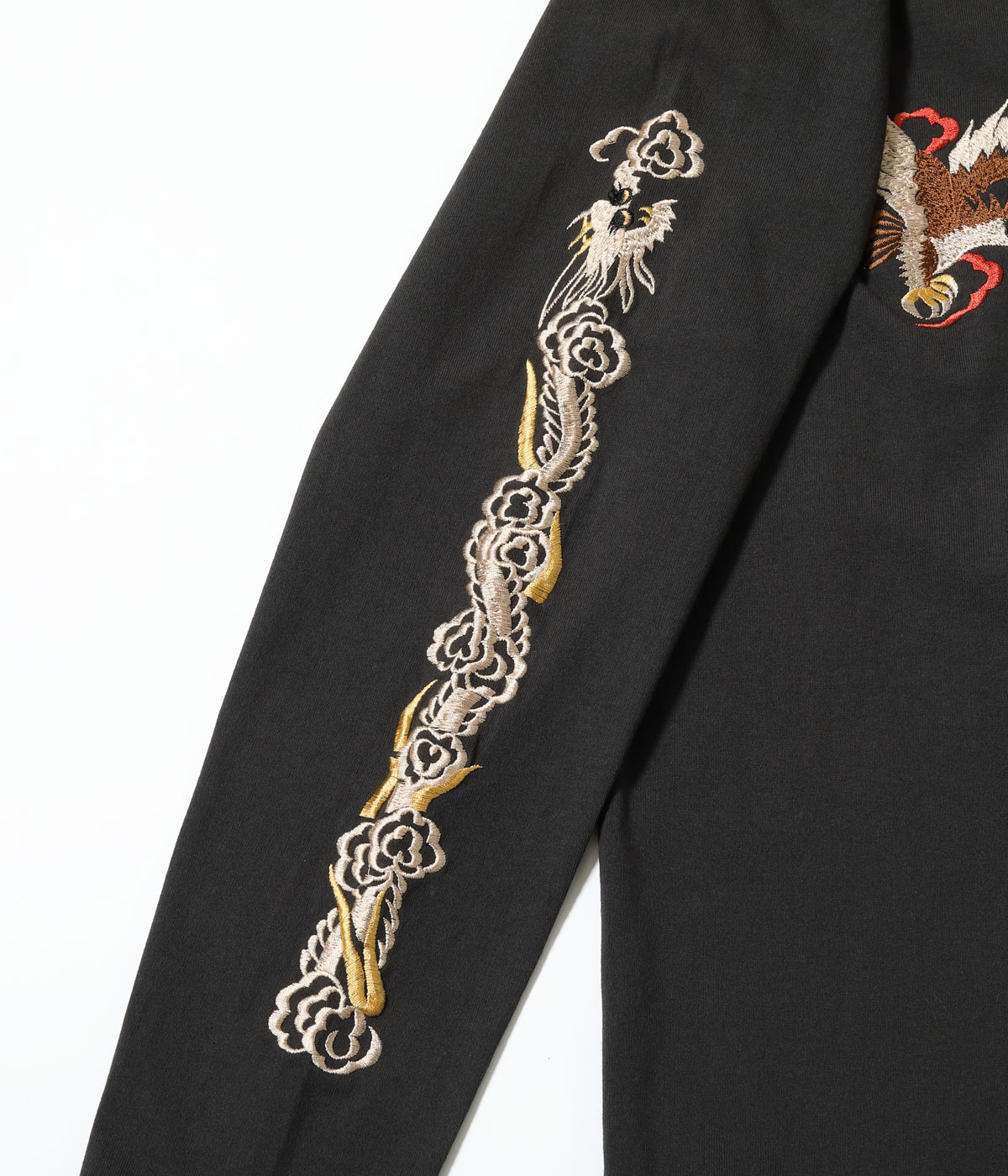 Lot No. TT69818 / LONG SLEEVE SUKA T-SHIRT EMBROIDERED ��EAGLE��