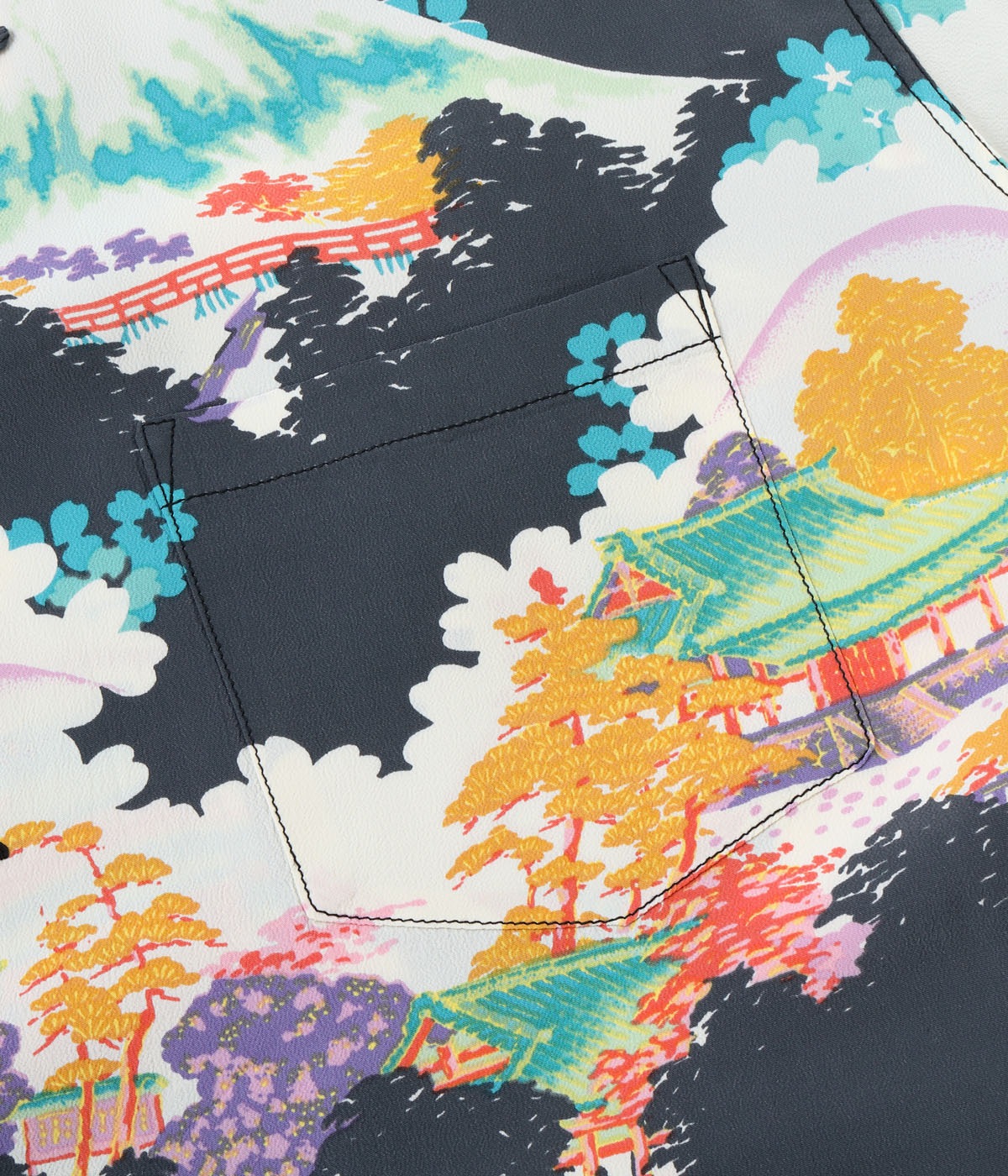 Lot No. SS39618 / RAYON HAWAIIAN SHIRT ��ANCIENT CAPITAL��