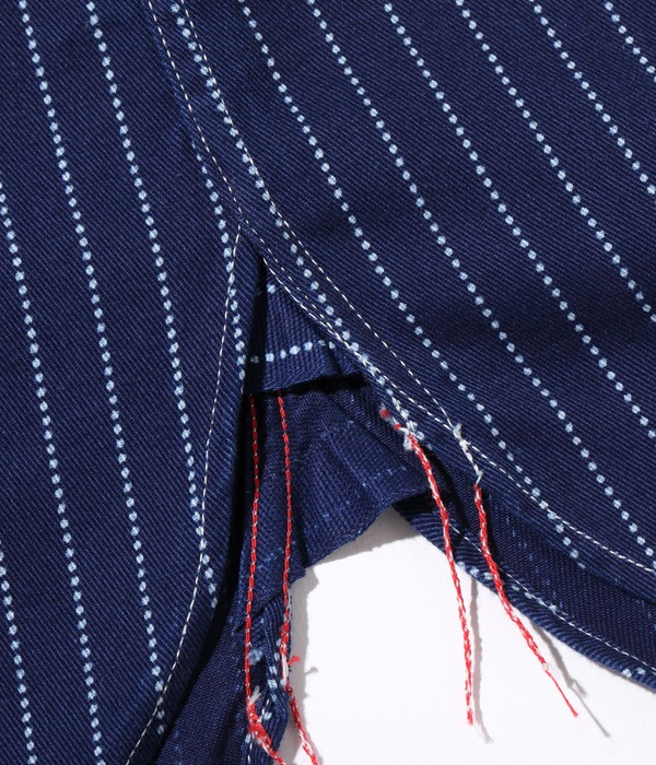 Lot No. SC25551 / FICTION ROMANCE 8.5oz. WABASH STRIPE WORK SHIRT (LONG SLEEVE)