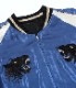 Lot No. TT15052-125 / Mid 1950s Style Acetate Souvenir Jacket ��BLACK TIGER�� �� ��ALOHA HAWAII��