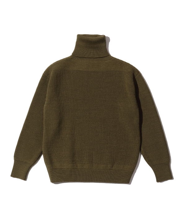 Lot No. BR90258 / SWEATERS, WOOL, TURTLE NECK, O.D. ��BUZZ RICKSON KNITTING MILLS��