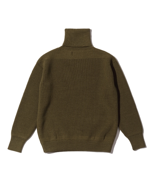 Lot No. BR90258 / SWEATERS, WOOL, TURTLE NECK, O.D. ��BUZZ RICKSON KNITTING MILLS��