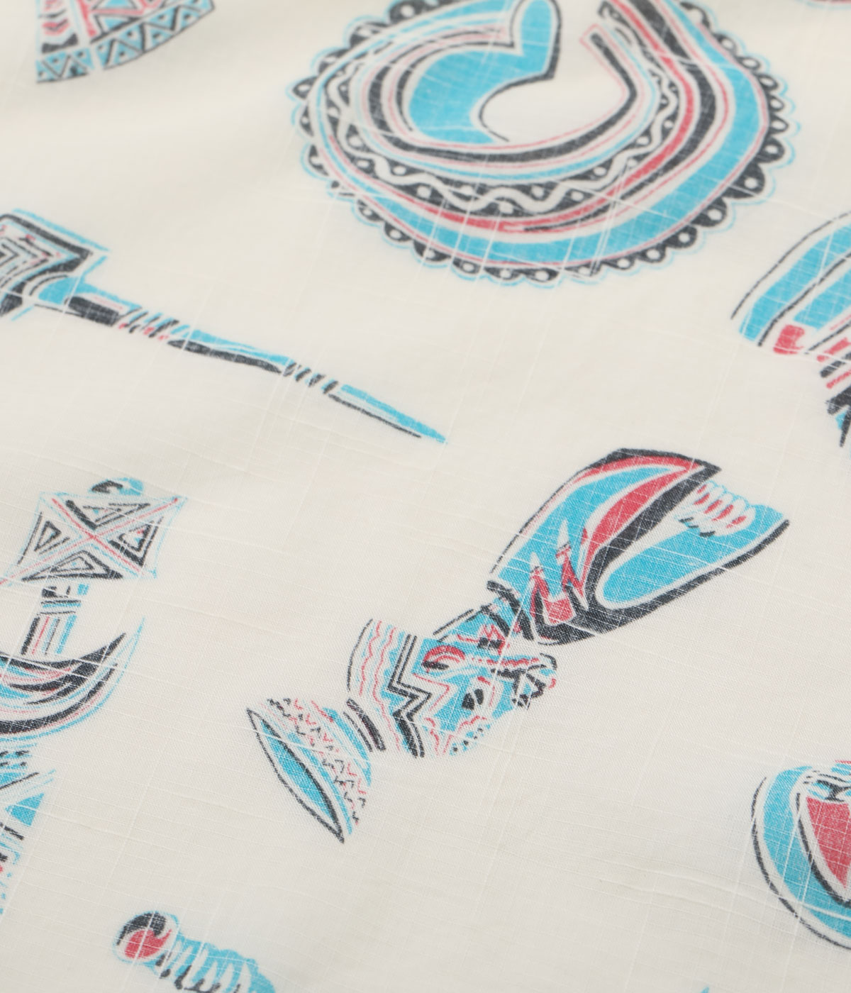 Lot No. SS39502 / COTTON LINEN SLUBYARN OPEN SHIRT ��NATIVE MASK��