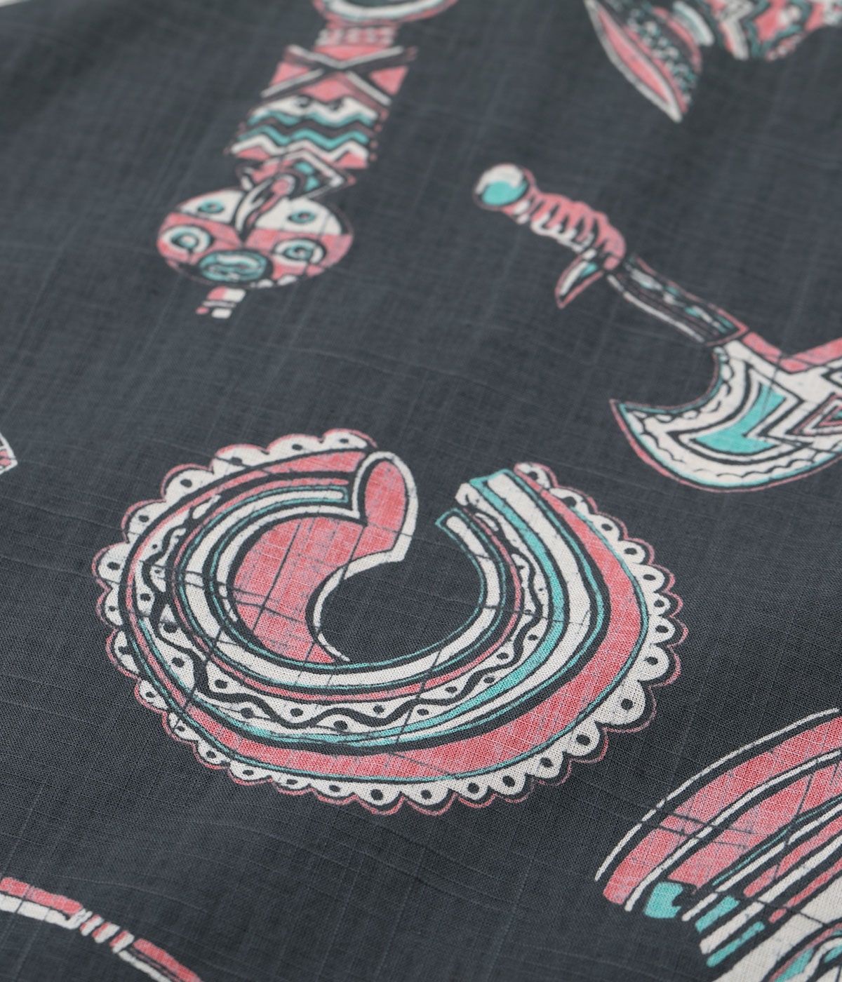 Lot No. SS39502 / COTTON LINEN SLUBYARN OPEN SHIRT ��NATIVE MASK��