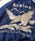 Lot No. TT15790-128 / Late 1950s Style Acetate Souvenir Jacket ��ALASKAN EAGLE�� �� ��DOG SLED��
