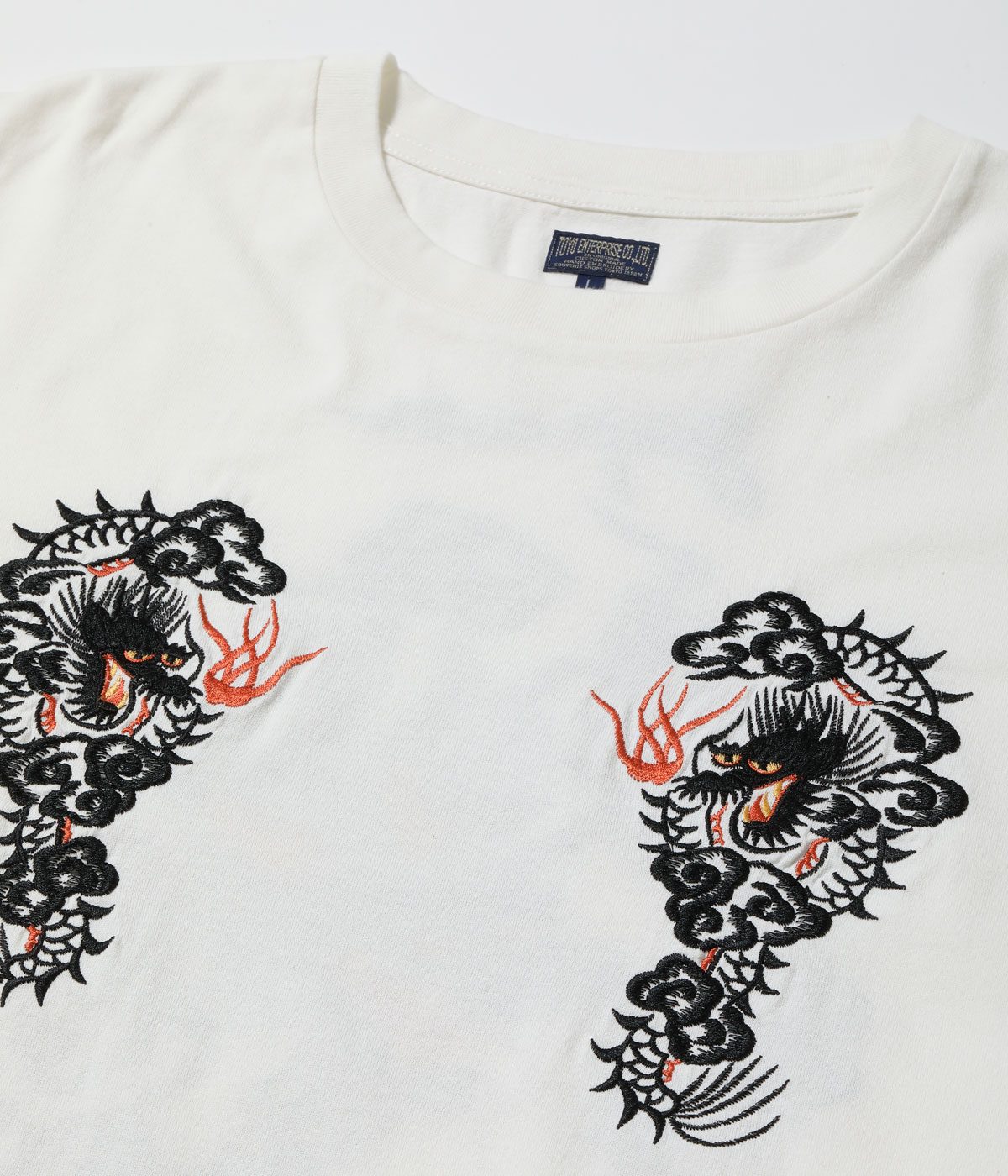 Lot No. TT69819 / LONG SLEEVE SUKA T-SHIRT EMBROIDERED ��DRAGON��