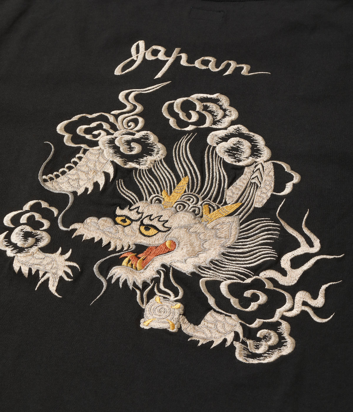 Lot No. TT69819 / LONG SLEEVE SUKA T-SHIRT EMBROIDERED ��DRAGON��