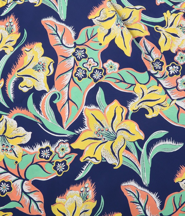 Lot No. SS38567 / RAYON HAWAIIAN SHIRT ��LILY IN PARADISE��