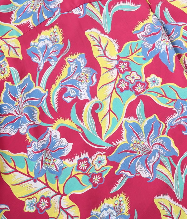 Lot No. SS38567 / RAYON HAWAIIAN SHIRT ��LILY IN PARADISE��