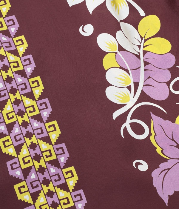 Lot No. SS38568 / RAYON HAWAIIAN SHIRT ��POLYNESIAN BORDER��