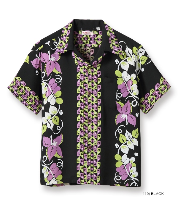 Lot No. SS38568 / RAYON HAWAIIAN SHIRT “POLYNESIAN BORDER