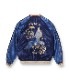 Lot No. TT15052-128 / Mid 1950s Style Acetate Souvenir Jacket BLUE EAGLE  DRAGON
