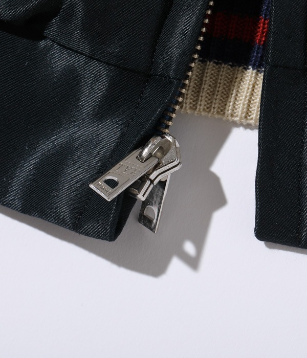 Lot No. TT15174-119 / Early 1950s Style Acetate Quilted Souvenir Jacket ��EAGLE�� �� ��DRAGON & TIGER��