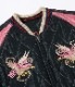 Lot No. TT15174-119 / Early 1950s Style Acetate Quilted Souvenir Jacket ��EAGLE�� �� ��DRAGON & TIGER��