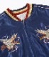 Lot No. TT15273-128 / Early 1950s Style Acetate Souvenir Jacket EAGLE  DRAGON & TIGER