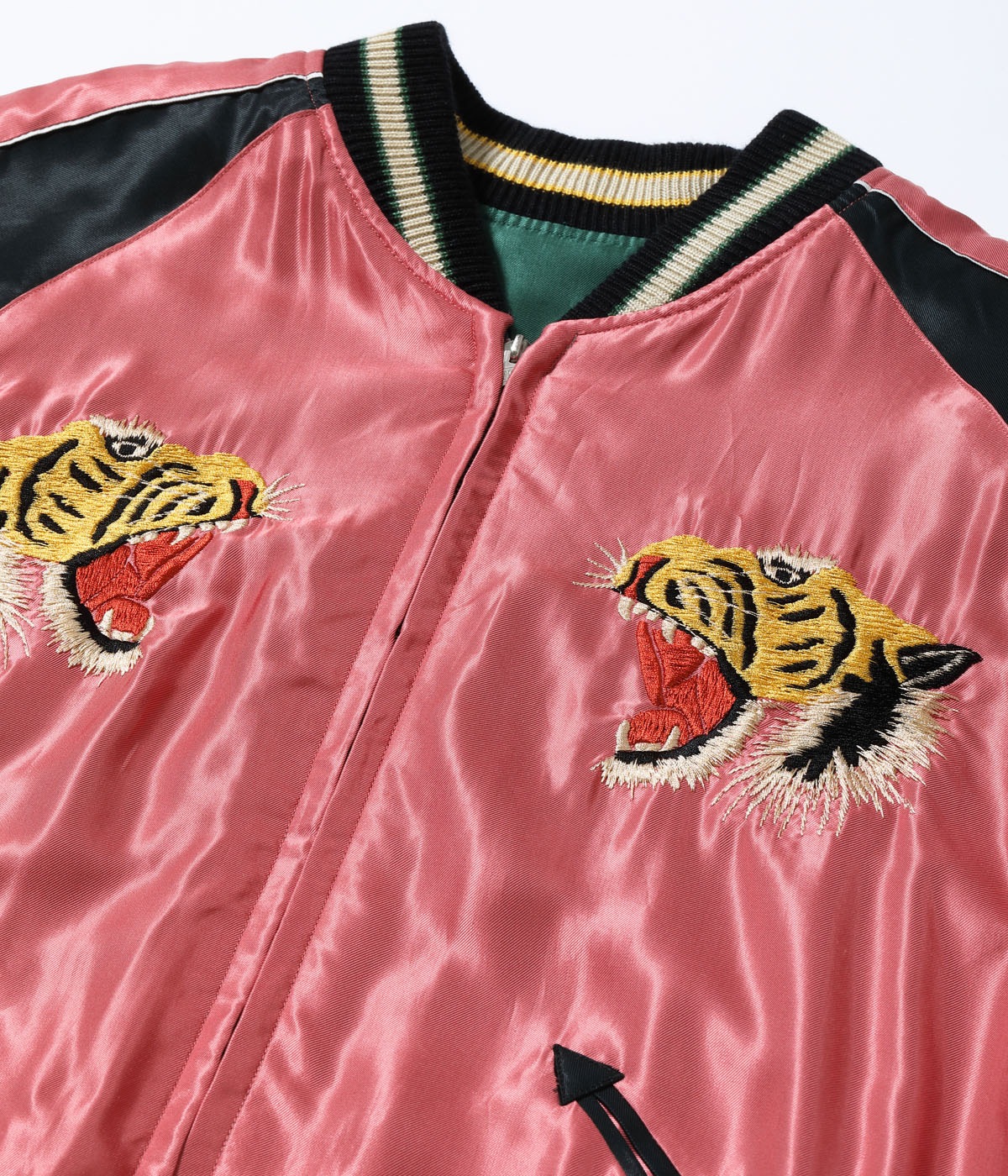 Lot No. TT15790-145 / Mid 1950s Style Acetate Souvenir Jacket ��EAGLE & TIGER�� �� ��ROARING TIGER��