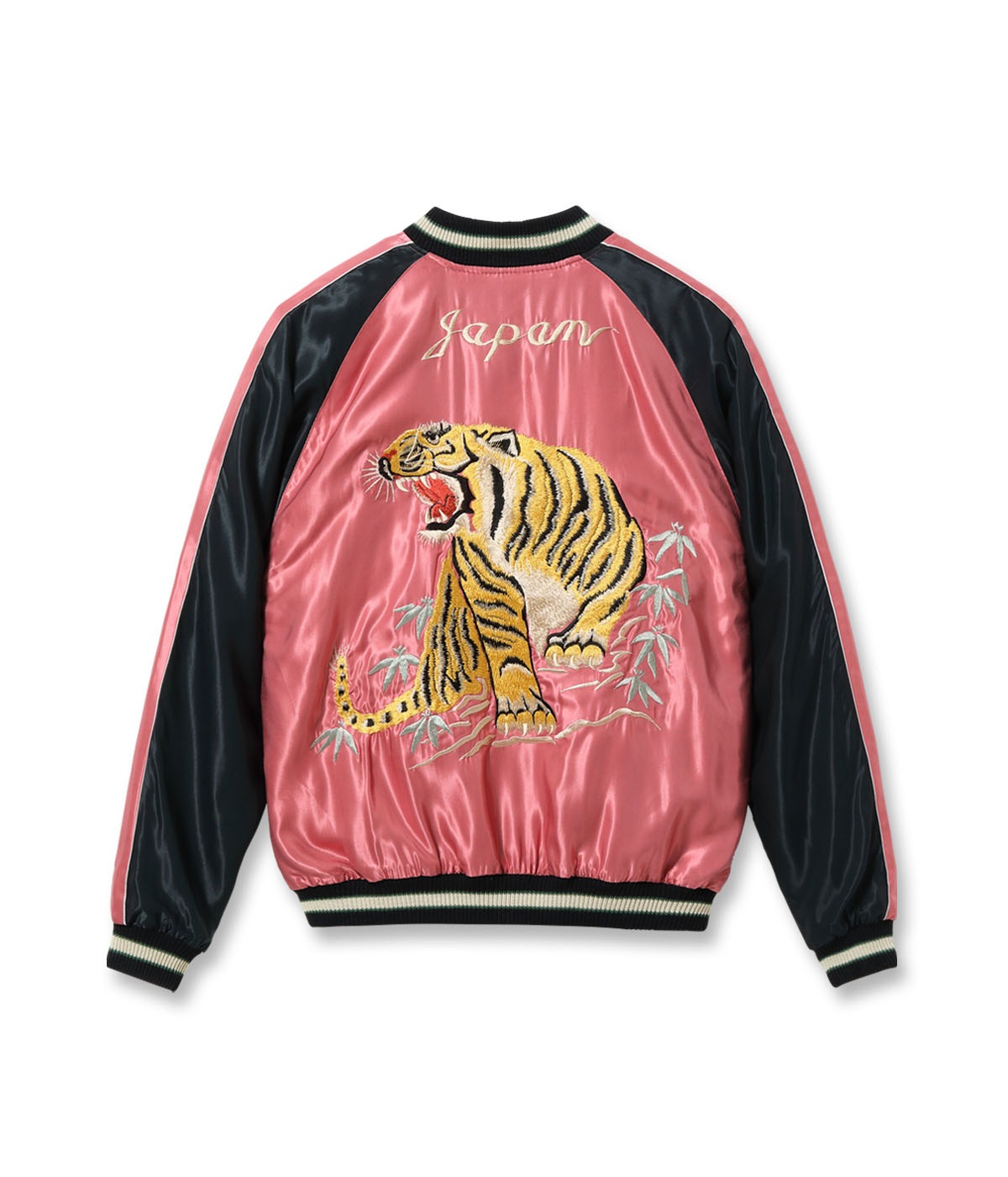 Lot No. TT15790-145 / Mid 1950s Style Acetate Souvenir Jacket ��EAGLE & TIGER�� �� ��ROARING TIGER��