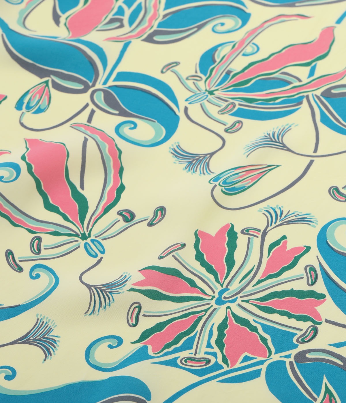 Lot No. SS39619 / RAYON HAWAIIAN SHIRT ��SPIDER LILY��