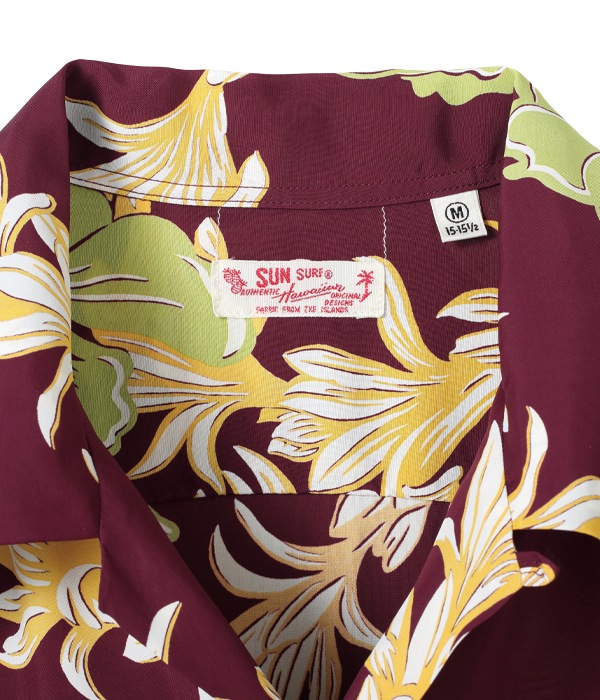 Lot No. SS38315 /  RAYON HAWAIIAN SHIRT ��NIGHT BLOOMING CEREUS��