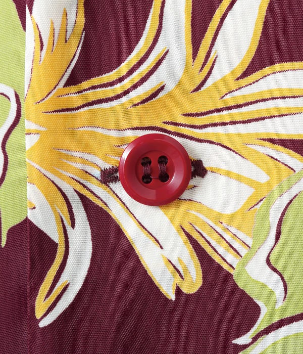 Lot No. SS38315 /  RAYON HAWAIIAN SHIRT ��NIGHT BLOOMING CEREUS��