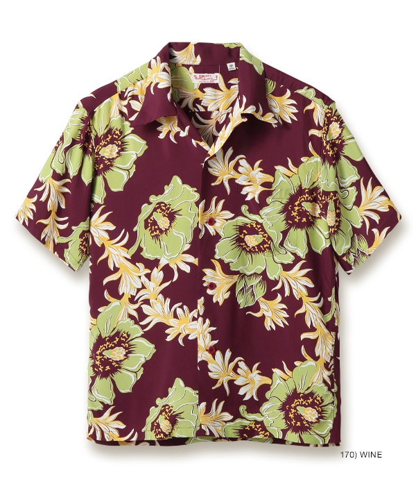 田中 野夫 Lot No. SS38315 / RAYON HAWAIIAN SHIRT “NIGHT BLOOMING