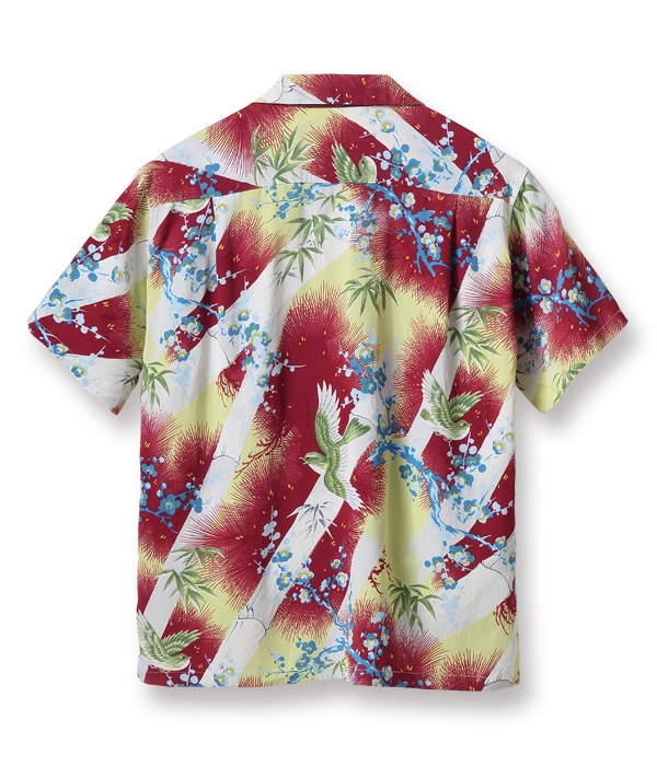 Lot No. SS38569 / RAYON HAWAIIAN SHIRT ��SPARROW FLY AROUND��