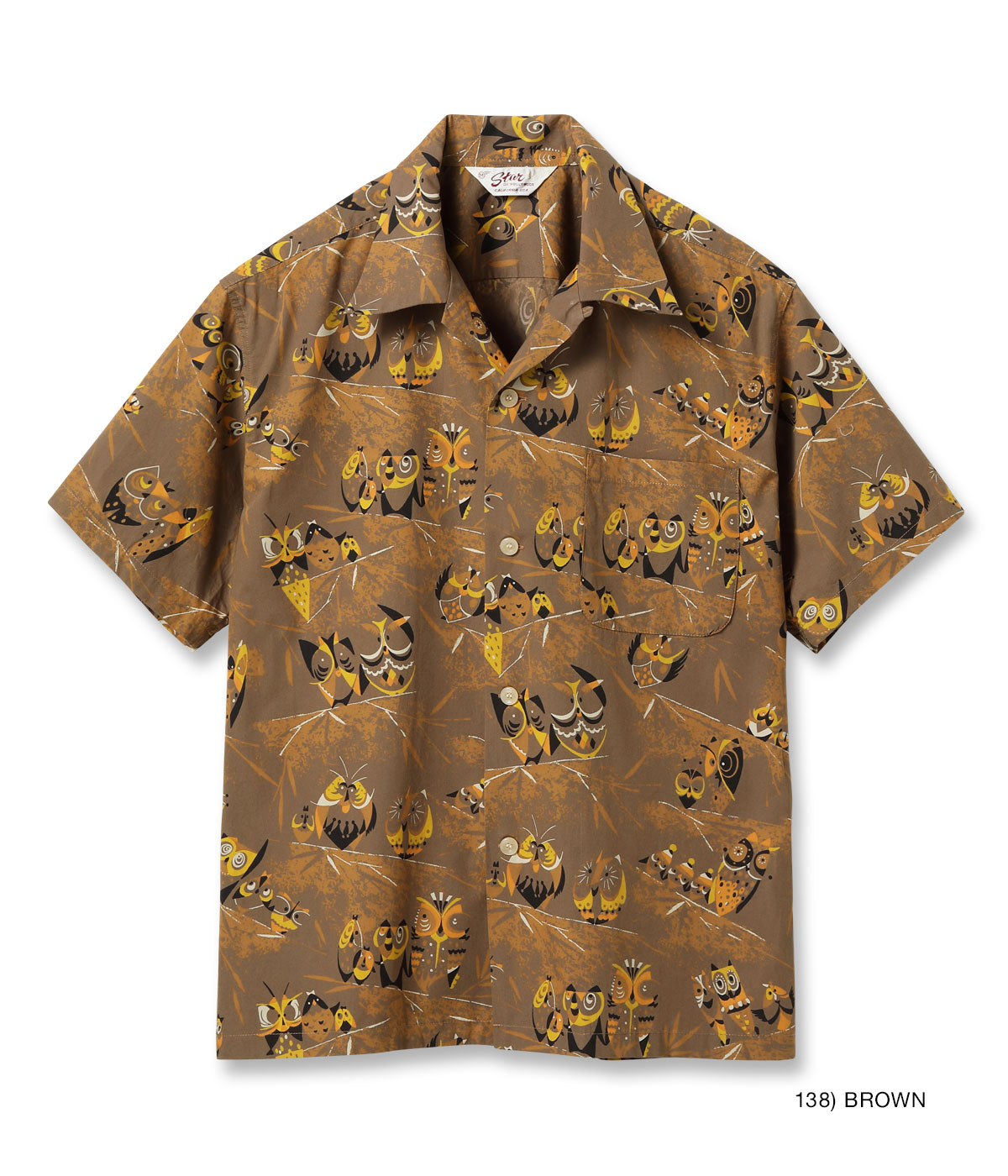 Lot No. SH39494 / TYPEWRITER COTTON OPEN SHIRT OWL