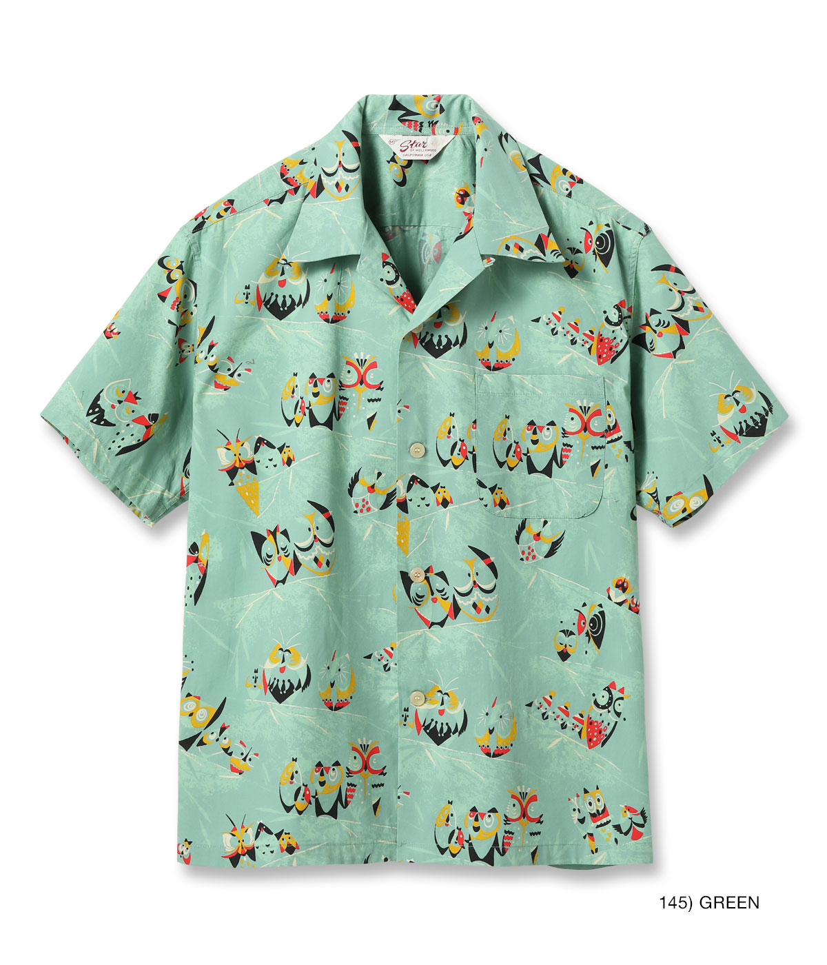 Lot No. SH39494 / TYPEWRITER COTTON OPEN SHIRT OWL