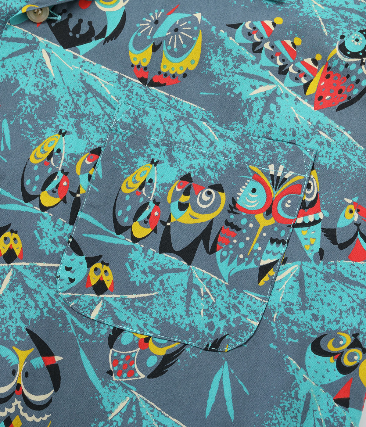 Lot No. SH39494 / TYPEWRITER COTTON OPEN SHIRT OWL