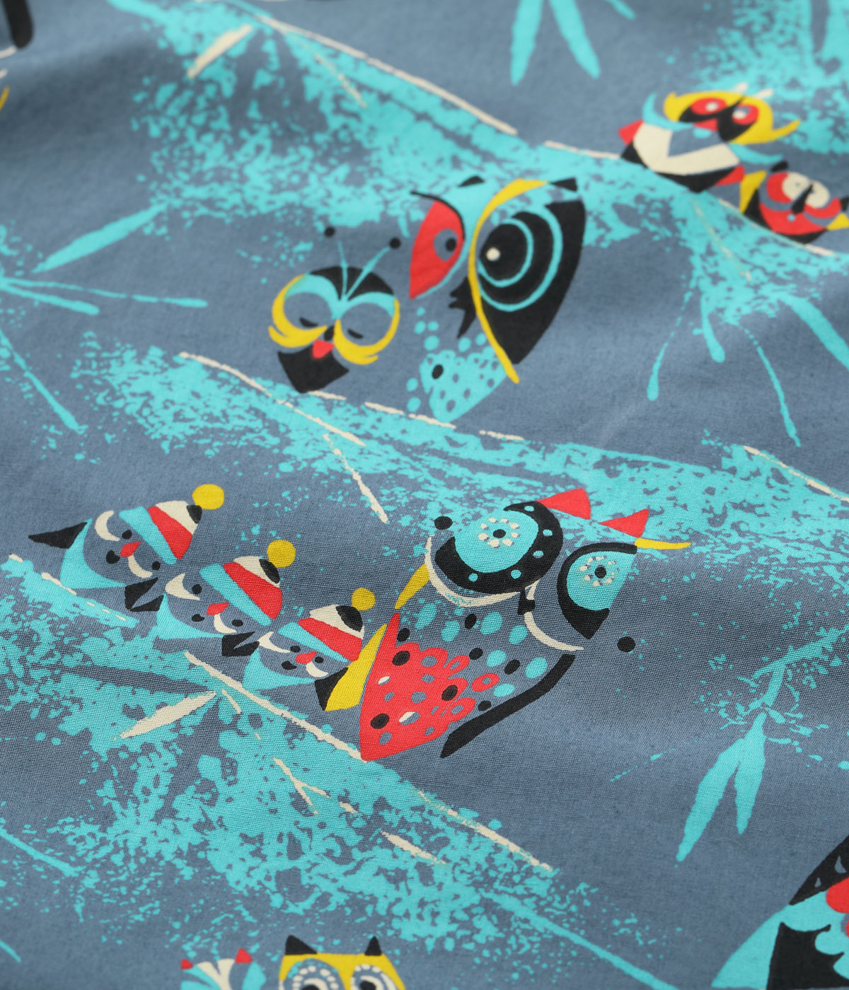 Lot No. SH39494 / TYPEWRITER COTTON OPEN SHIRT OWL
