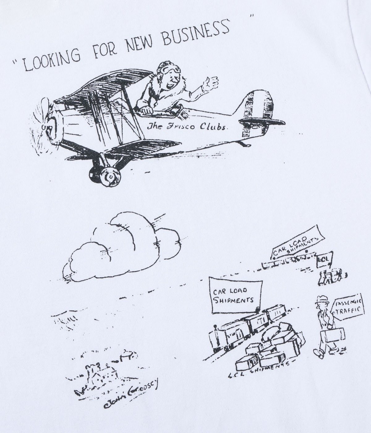 Lot No. SC79584 / 1920's CARTOON T-SHIRT ��AMONG OURSELVES��