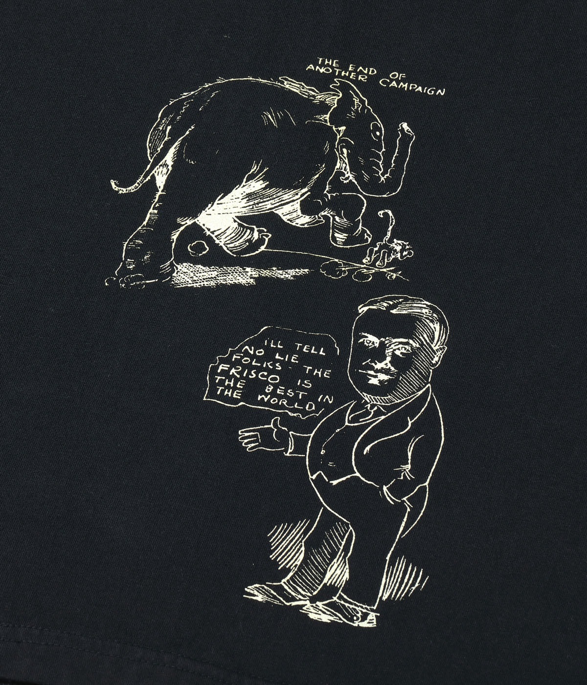 Lot No. SC79584 / 1920's CARTOON T-SHIRT ��AMONG OURSELVES��